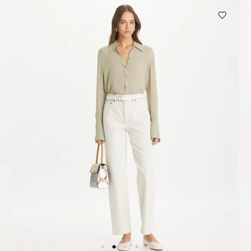 Tory Burch Slim Jean Soft Oatmeal